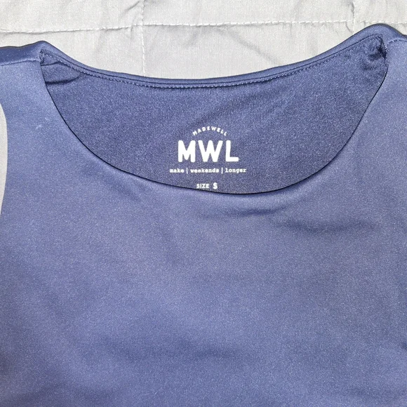 Madewell Navy Blue Tank Top Size S - Picture 2 of 4